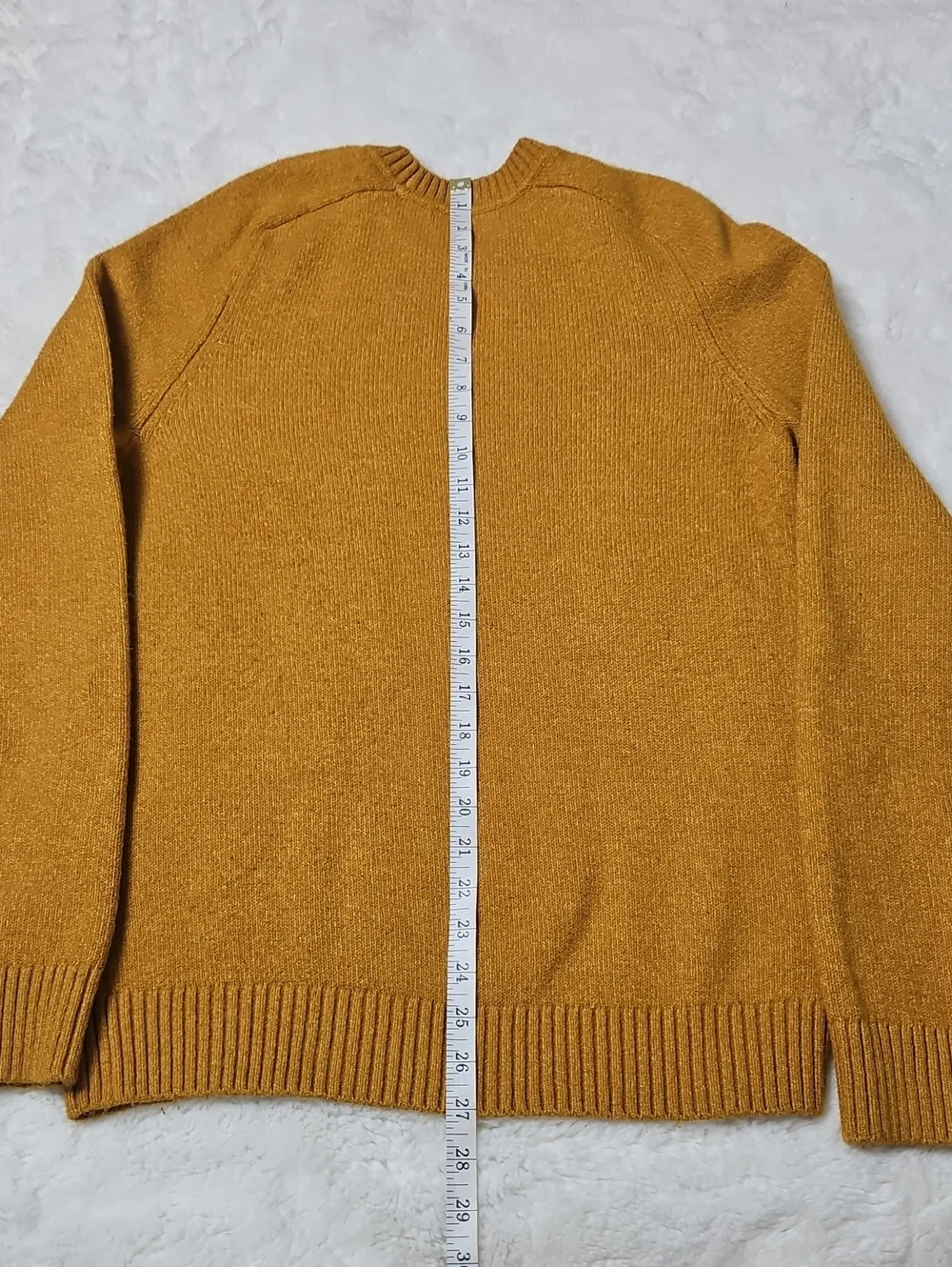 Banana Republic Men's Mustard Crewneck Sweater - Golden Yellow